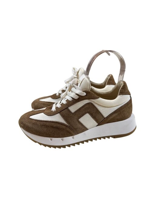 Philip Hog Shoes - Philip Hog Womens Sneakers UK37 US 7 Suede Canvas Beige & Cream Running Shoes